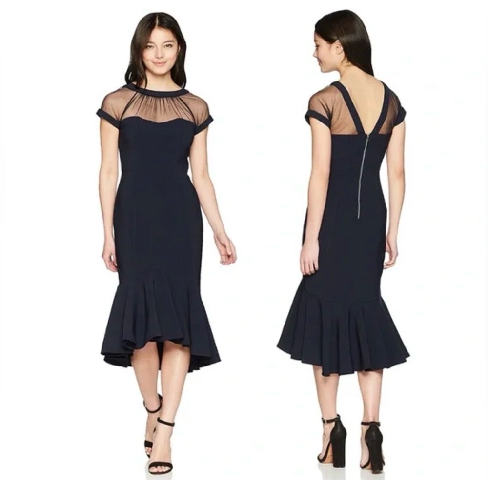Elegant Navy Blue Dress - Picture 8 of 8